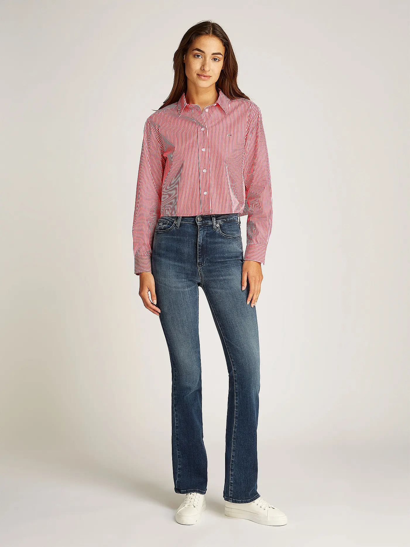 TOMMY JEANS | Hemdbluse | rot